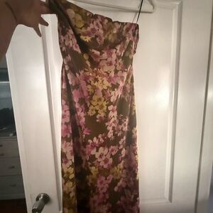 Floral Strapless Dress
